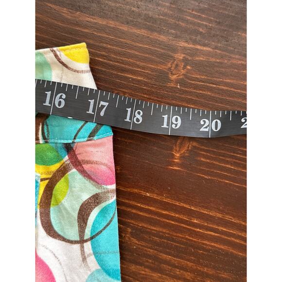 S.L.B Pleated A-Line Skirt 12 Pink Blue Yellow Polka Dots Casual Fun Kidcore - Picture 8 of 8